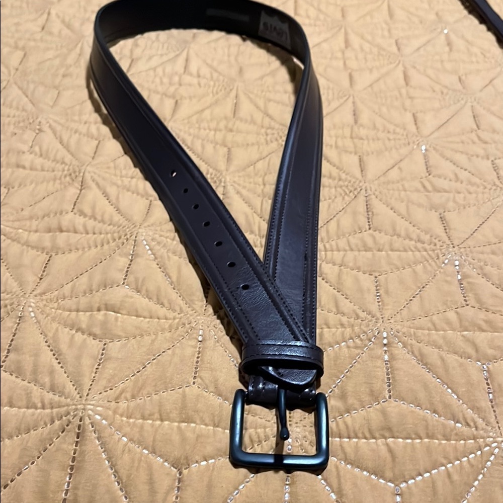 Men's Dark Brown Leatherette Belt